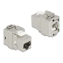 Αξεσουάρ Δικτύου Delock Keystone module RJ45 σε LSA 180° 87036, Cat.6A, ασημί