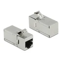 Αξεσουάρ Δικτύου Delock Keystone module RJ45 σε RJ45 90° 87142, Cat.6A, ασημί
