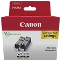 Μελάνια εκτυπωτών Canon PGI-520 BK Black Twin Pack