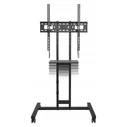 One For All BM4673 Proline Rolling TV Stand for 32"-75", max 50 kg, Tilt 10°, Swivel 90°, VESA 600x600