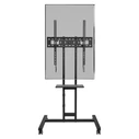 One For All BM4673 Proline Rolling TV Stand for 32"-75", max 50 kg, Tilt 10°, Swivel 90°, VESA 600x600