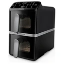 Philips Ovi Dual Basket Air Fryer με Διπλό Αποσπώμενο Κάδο 10lt Μαύρο (NA461/00)