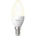 Philips Hue White E14 B39 LED Smart Bulb 3.7W (≈40W), 2700K, 470 lm, Dimmable, Bluetooth & Zigbee (MPN 929004295901)