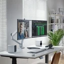 Alogic Glide Εύκαμπτος Διπλός Βραχίονας Βάση Οθόνης 17-35 Λευκό