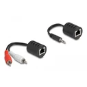 Αντάπτορας RCA Delock audio extender 87859 3.5mm σε RCA, μέσω RJ45, έως 50m
