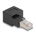 Αντάπτορας Δικτύου Delock RJ45 Cat.6A 87864, αρσενικό σε θηλυκό, 90° right