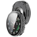 Tech-Protect Defense Samsung Galaxy Watch 8 / 9 40 mm Matte Black & Clear [2 PACK]