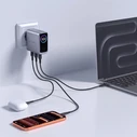 Tech-Protect PowerVision NC100W-GaN USB-A, 2xUSB-C Network Charger PD 100W / QC3.0 Dark Grey