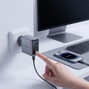 Tech-Protect PowerVision NC100W-GaN USB-A, 2xUSB-C Network Charger PD 100W / QC3.0 Dark Grey