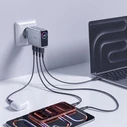 Tech-Protect PowerVision NC140W-GaN USB-A, 3xUSB-C Network Charger PD 140W / QC3.0 Dark Grey