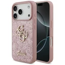 Guess Fixed Glitter Big 4G Apple iPhone 18 Pro / 17 Pro pink