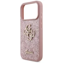 Guess Fixed Glitter Big 4G Apple iPhone 18 Pro / 17 Pro pink