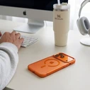 Tech-Protect Magmat MagSafe CC Apple iPhone 17 Pro Max / 18 Pro Max Cosmic Orange / clear