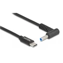 Καλώδιο Τροφοδοσίας Delock 87971, USB-C σε HP 4.5x3.0mm, 1.5m, μαύρο