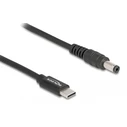 Καλώδιο Τροφοδοσίας Delock 87977, USB-C σε 5.5x2.1mm, 1.5m, μαύρο