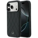 Mercedes Leather Crossed Lines MagSafe Apple iPhone 18 Pro / 17 Pro black
