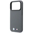 BMW M Carbon Metal Logo MagSafe Apple iPhone 18 Pro / 17 Pro grey