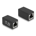 Σύνδεσμος Δικτύου Delock RJ45 88003, θηλυκό σε θηλυκό, Cat.6, μαύρος