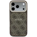 Guess Embossed 4G Classic MagSafe Apple iPhone 18 Pro / 17 Pro brown