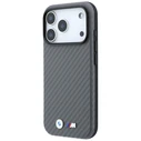 BMW M Carbon Metal Logo MagSafe Apple iPhone 18 Pro Max / 17 Pro Max grey