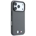 BMW M Carbon Metal Logo MagSafe Apple iPhone 18 Pro Max / 17 Pro Max grey