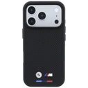 BMW M Quadrille Kevlar Tricolor & Metal Logo MagSafe Apple iPhone 18 Pro / 17 Pro black