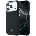 Mercedes Leather Semi Wrap Iconic Line MagSafe Apple iPhone 18 Pro Max / 17 Pro Max black