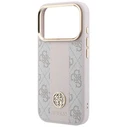 Guess 4G with Stripe Round and Classic Logos MagSafe Apple iPhone 18 Pro / 17 Pro pink