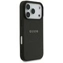 Guess Grained Gold Ring MagSafe Apple iPhone 18 Pro / 17 Pro black