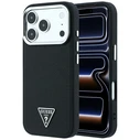 Guess Grained Triangle Logo MagSafe Apple iPhone 18 Pro Max / 17 Pro Max black