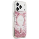 Guess Resin Bottom Glitter MagSafe Apple iPhone 18 Pro / 17 Pro pink