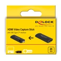 Αντάπτορας USB Delock Type-C σε HDMI 88309, 4K/30Hz, μαύρος