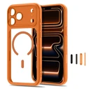 Tech-Protect MagPeak MagSafe CC Apple iPhone 17 Pro Max / 18 Pro Max Cosmic Orange/clear