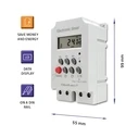 Χρονοδιακόπτης Ράγας Qoltec Electronic timer PC0629, DIN rail