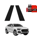 GrizzGlass BodyShield Carbon Car Pillar Protective Film Audi Q8 (2018-2026) [2in1]