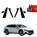 GrizzGlass BodyShield Black Car Pillar Protective Film Volkswagen Arteon Shooting Brake (2019-2025) [6in1]