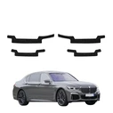 GrizzGlass HeavyDuty Black Door Sill Protective Film BMW 7 G12 (2015-2022) [4in1]