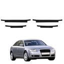 GrizzGlass HeavyDuty Black Door Sill Protective Film Audi A6 C6 Sedan 4D (2004-2008) [4in1]