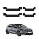 GrizzGlass HeavyDuty Black Door Sill Protective Film Kia Ceed Hatchback (2021-2025) [4in1]