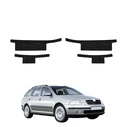 GrizzGlass HeavyDuty Black Door Sill Protective Film Skoda Octavia 2 Kombi (2004-2008) [4in1]