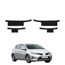 GrizzGlass HeavyDuty Black Door Sill Protective Film Toyota Auris (2012-2015) [4in1]