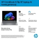 HP Laptops HP OmniBook X Flip 16 Ryzen AI 5 340 16 0 2K Touch OLED 16GB 1TB Win11 Meteor Silver 2Y