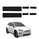 GrizzGlass HeavyDuty Black Door Sill Protective Film Tesla Model X (2021-2026) [6in1]