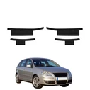 GrizzGlass HeavyDuty Black Door Sill Protective Film Volkswagen Polo Hatchback 5D (2001-2009) [4in1]