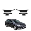 GrizzGlass HeavyDuty Black Door Sill Protective Film Volkswagen Passat B7 Variant (2010-2014) [4in1]