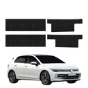 GrizzGlass HeavyDuty Black Full Door Sill Protective Film Volkswagen Golf 8 Hatchback (2024-2026) [4in1]