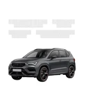 GrizzGlass HeavyDuty Clear Door Sill Protective Film Cupra Ateca (2020-2026) [4in1]
