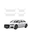 GrizzGlass HeavyDuty Clear Door Sill Protective Film Audi A6 C8 Sedan (2018-2023) [4in1]