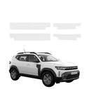 GrizzGlass HeavyDuty Clear Door Sill Protective Film Dacia Duster (2024-2026) [4in1]