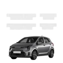 GrizzGlass HeavyDuty Clear Door Sill Protective Film Kia Picanto (2023-2026) [4in1]